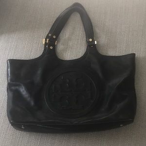 Tory Burch authentic black bombe tote